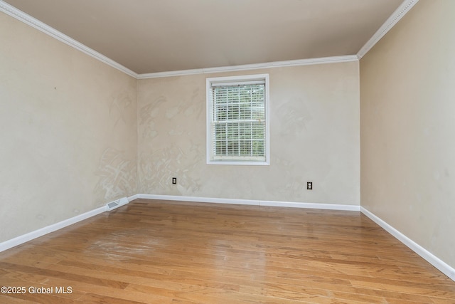 110 Deer Run Dr, Milton, NY 12020 - unfurnished room with light wood finished floors, crown molding, and baseboards