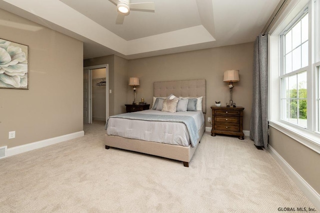 5 Hunter Ct, Milton, NY 12020 - bedroom featuring carpet floors, baseboards, and a tray ceiling