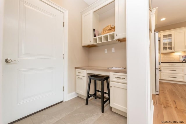 5 Hunter Ct, Milton, NY 12020 - office space featuring built in study area, recessed lighting, and light wood-style flooring