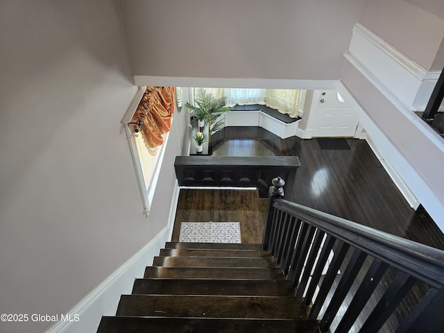 1117 Mcclellan St, Schenectady, NY 12309 - stairs featuring wood finished floors
