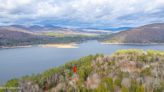 12 Birch Pl, Day, NY 12835 - water view featuring mountains and a forest