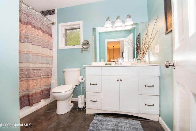 124 Edie Rd, Wilton, NY 12866 - full bath with vanity, tile patterned flooring, and shower / bath combo