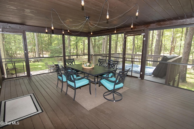 124 Edie Rd, Wilton, NY 12866 - sunroom / solarium with outdoor dining area