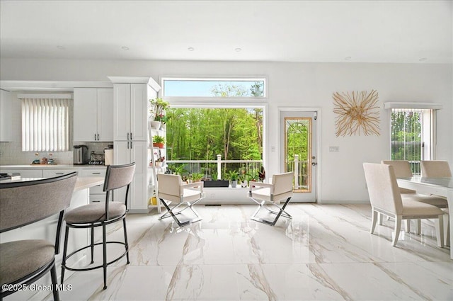 14 Calvin Cole Rd, Stephentown, NY 12169 - dining room with plenty of natural light and light marble finish floors