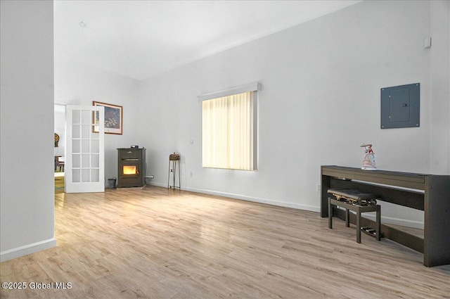 14 Calvin Cole Rd, Stephentown, NY 12169 - living room with electric panel, wood finished floors, and baseboards