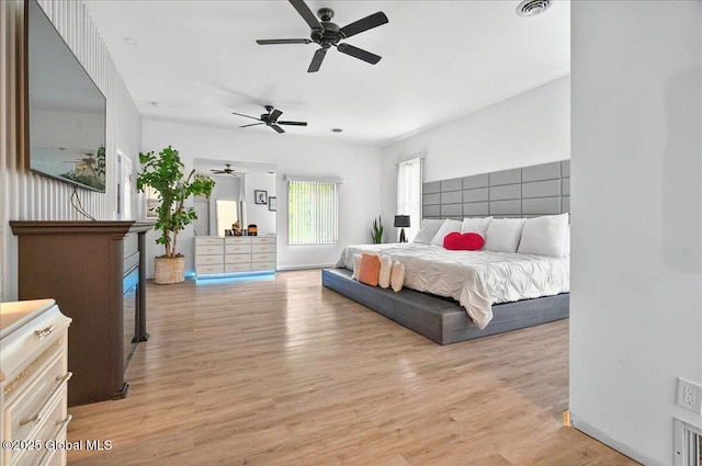 14 Calvin Cole Rd, Stephentown, NY 12169 - bedroom with light wood finished floors and ceiling fan