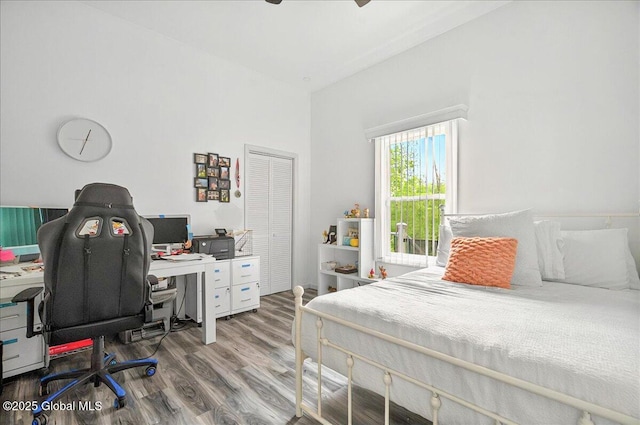 14 Calvin Cole Rd, Stephentown, NY 12169 - bedroom featuring an office area and wood finished floors