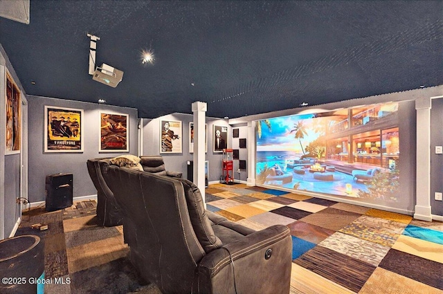 14 Calvin Cole Rd, Stephentown, NY 12169 - cinema featuring baseboards and decorative columns