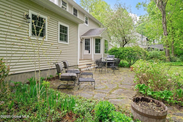 9 Longwood Dr, Saratoga Springs, Inside, NY 12866 - view of patio with area for grilling and outdoor dining space