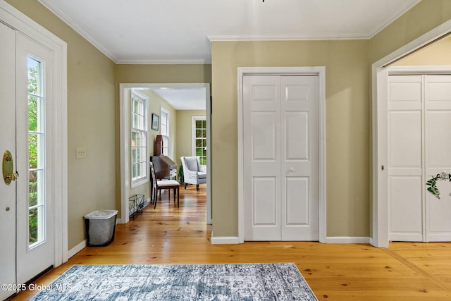 9 Longwood Dr, Saratoga Springs, Inside, NY 12866 - entrance foyer featuring light wood finished floors, healthy amount of natural light, and ornamental molding