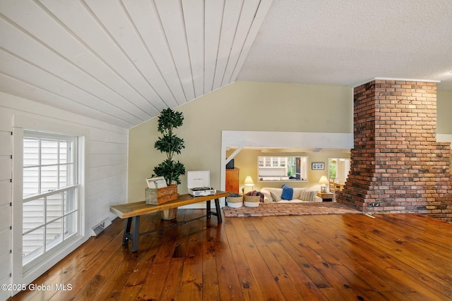 9 Longwood Dr, Saratoga Springs, Inside, NY 12866 - home office featuring hardwood / wood-style flooring and lofted ceiling