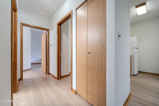1976 Curry Rd Unit E-136, Schenectady, NY 12303 - hall featuring light wood-style flooring and baseboards