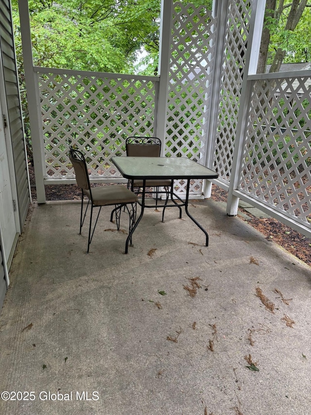 1976 Curry Rd Unit E-136, Schenectady, NY 12303 - view of patio with outdoor dining space