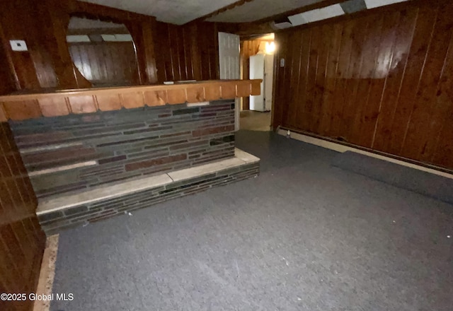 6 Kenyon Dr, Colonie, NY 12205 - bar area with wooden walls