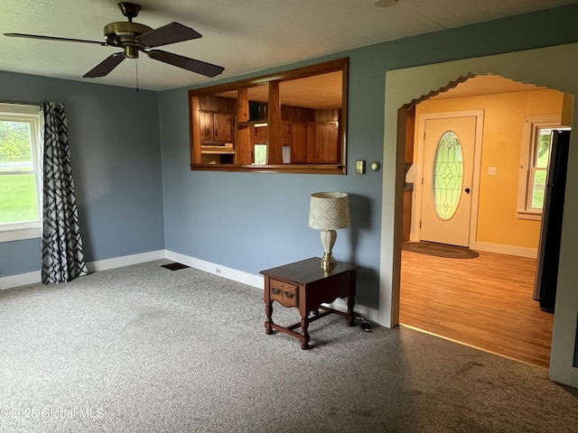 3778 County Rte 21, Whitehall, NY 12887 - interior space featuring ceiling fan and baseboards