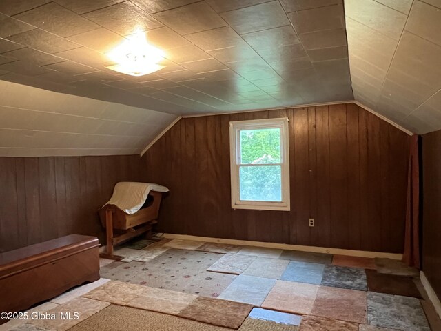 3778 County Rte 21, Whitehall, NY 12887 - additional living space featuring wood walls and lofted ceiling