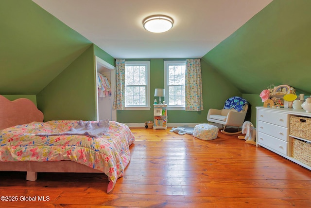 773 Charlton Rd, Charlton, NY 12019 - bedroom featuring lofted ceiling and wood-type flooring