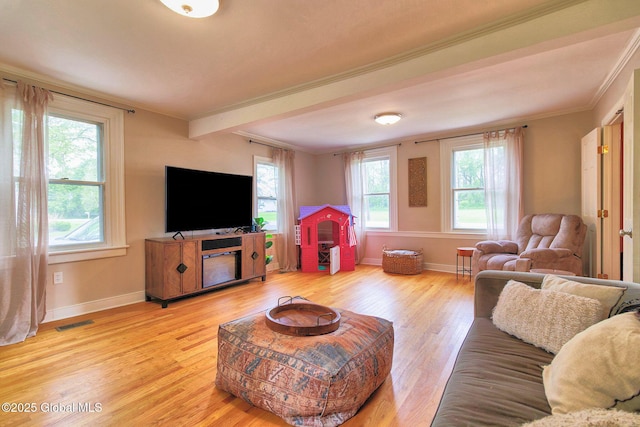 773 Charlton Rd, Charlton, NY 12019 - living area with crown molding and light wood finished floors