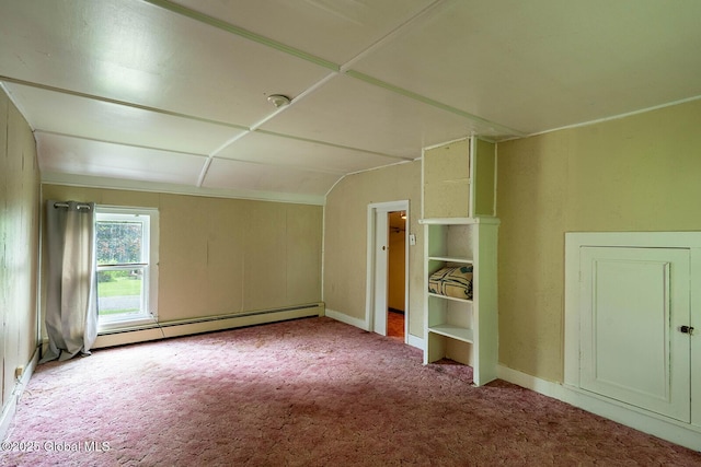 1038 Vly Summit Rd, Cambridge, NY 12834 - bonus room with baseboard heating, carpet floors, and baseboards
