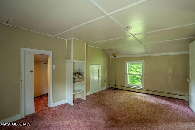 1038 Vly Summit Rd, Cambridge, NY 12834 - unfurnished bedroom featuring a baseboard heating unit, carpet floors, and baseboards