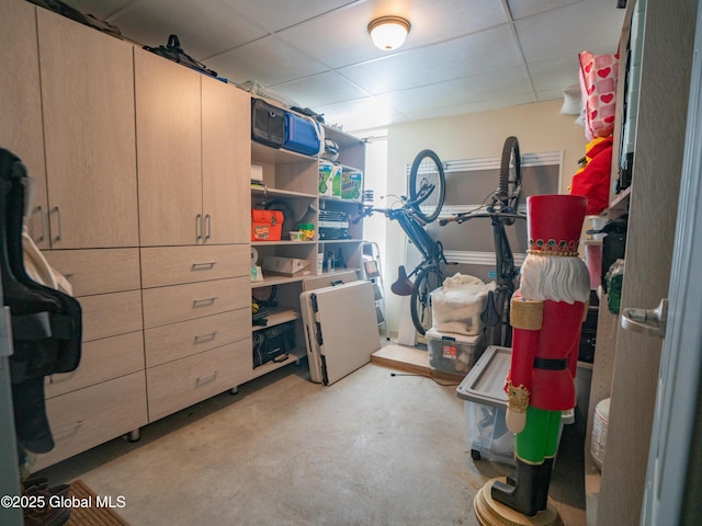 38 High Rock Ave Unit 4D, Saratoga Springs, NY 12866 - below grade area with a drop ceiling