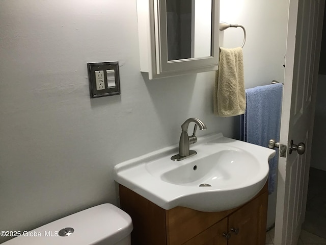 281 10th St, Troy, NY 12180 - half bathroom featuring vanity and toilet
