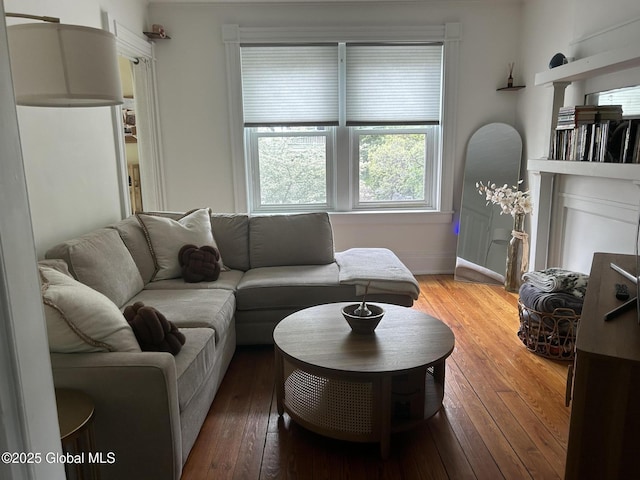 281 10th St, Troy, NY 12180 - living area featuring light wood-style floors and baseboards