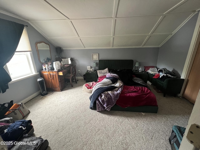 14 Lower Turnpike Rd, Granville, NY 12832 - carpeted bedroom with vaulted ceiling and baseboards