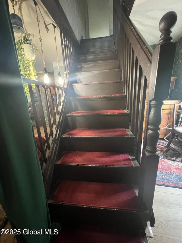 14 Lower Turnpike Rd, Granville, NY 12832 - staircase with wood finished floors