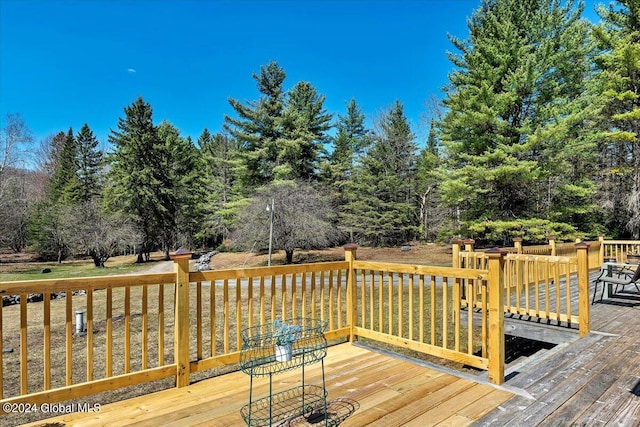 399 Loch Muller Rd, Schroon, NY 12870 - view of wooden deck