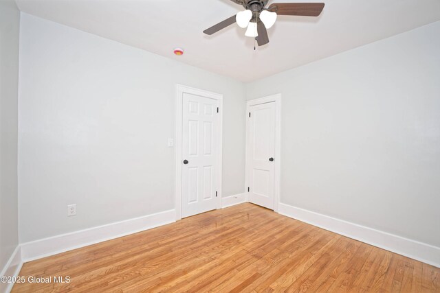 35 Wallace St, Scotia, NY 12302 - unfurnished room featuring baseboards, ceiling fan, and light wood finished floors