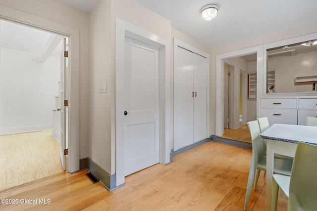 406 Northern Pines Rd, Wilton, NY 12831 - hall featuring light wood-style floors