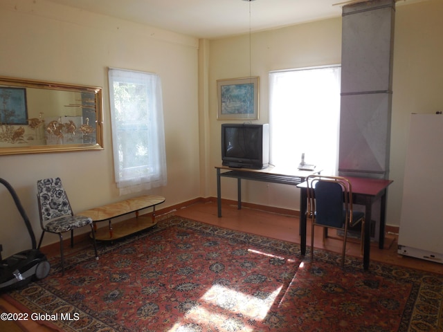 114 Washington St, Sharon Springs, NY 13459 - home office featuring wood finished floors and baseboards