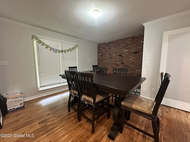 5 Wincrest Dr, Queensbury, NY 12804 - dining space with ornamental molding, wood finished floors, and baseboards