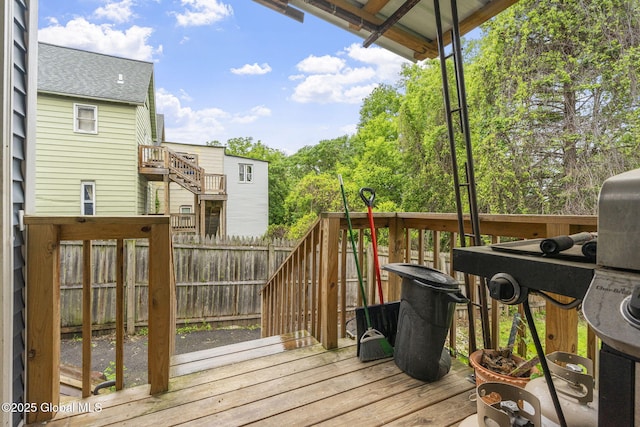 797 Eastern Ave, Schenectady, NY 12308 - view of wooden deck