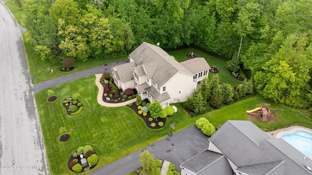 41 Tipperary Way, Clifton Park, NY 12019 - drone / aerial view of a pool