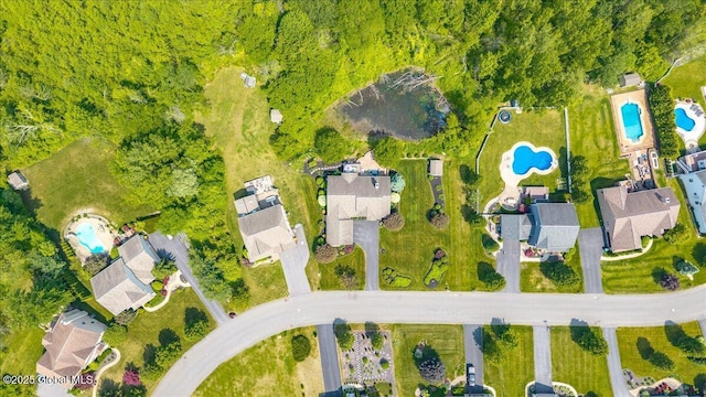 19 Hidden Farm Ln, Halfmoon, NY 12118 - aerial view of a pool area