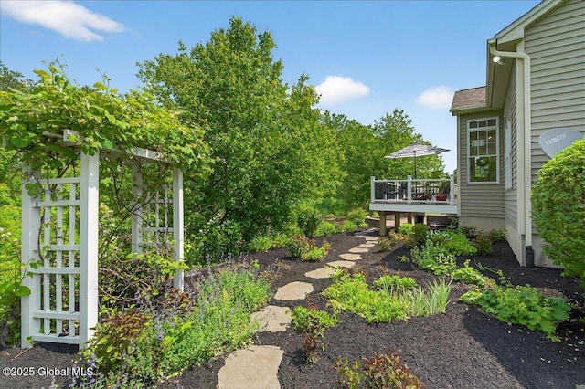 19 Hidden Farm Ln, Halfmoon, NY 12118 - view of yard with a deck