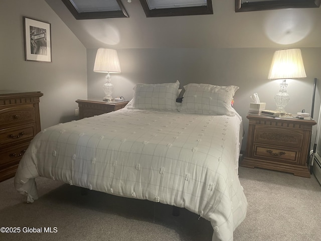 11K Overlook Ln, Warrensburg, NY 12817 - carpeted bedroom with vaulted ceiling