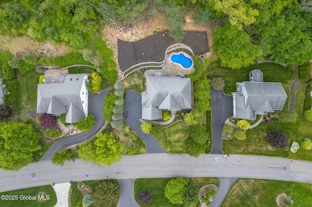 779 Waldens Pond, Guilderland, NY 12203 - aerial view of property's location featuring a pool