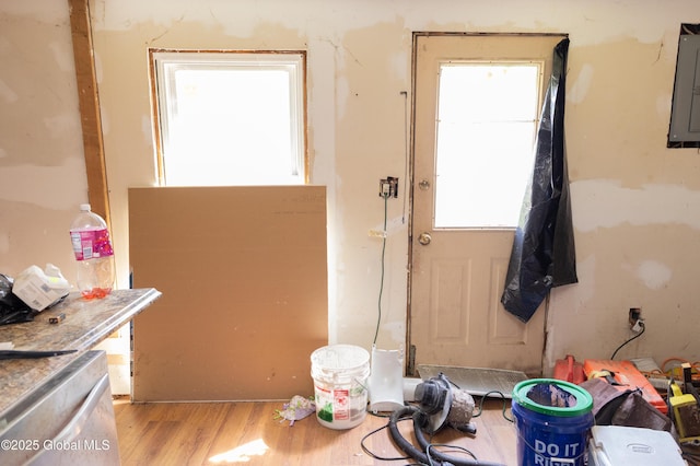 1864 7th Ave, Watervliet, NY 12189 - entryway featuring wood finished floors and electric panel