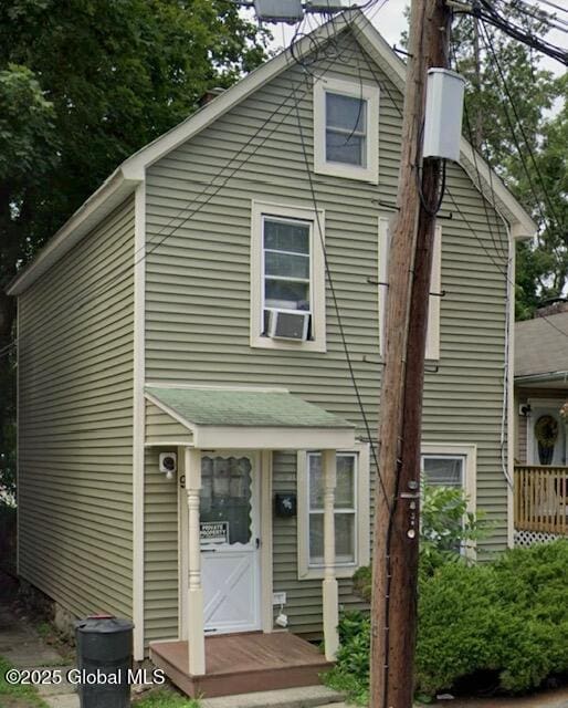 9 Park Ave, Newburgh, NY 12550 - view of front of home with cooling unit