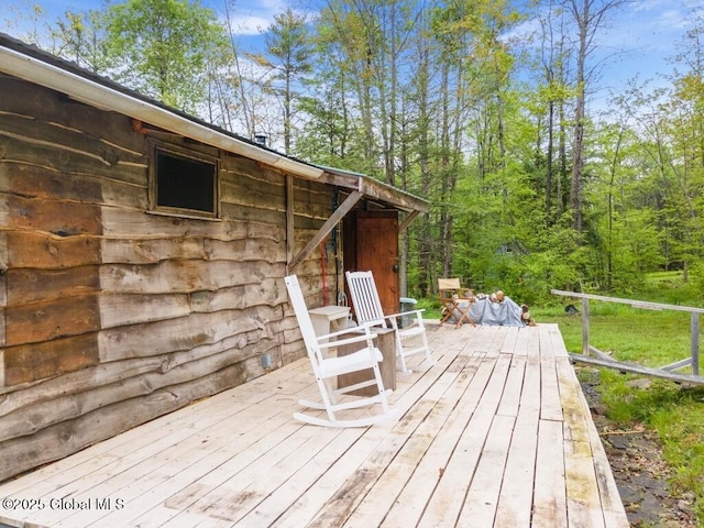 429 Posson Hill Rd, Middleburgh, NY 12122 - view of wooden terrace