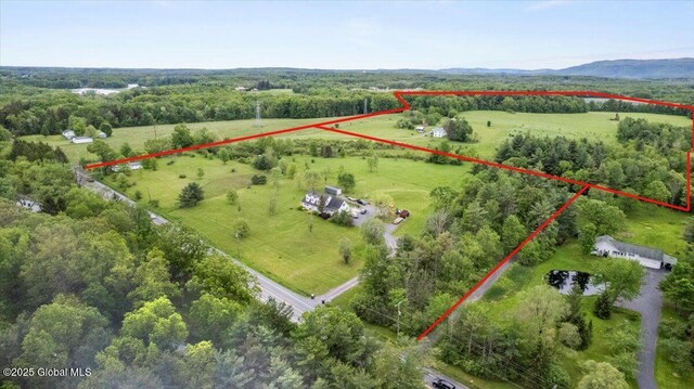 4248 Western Tpke, Guilderland, NY 12009 - aerial view of sparsely populated area featuring property boundaries highlighted