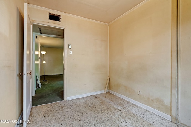 393 Whitehall Rd, Albany, NY 12208 - spare room with ornamental molding and baseboards