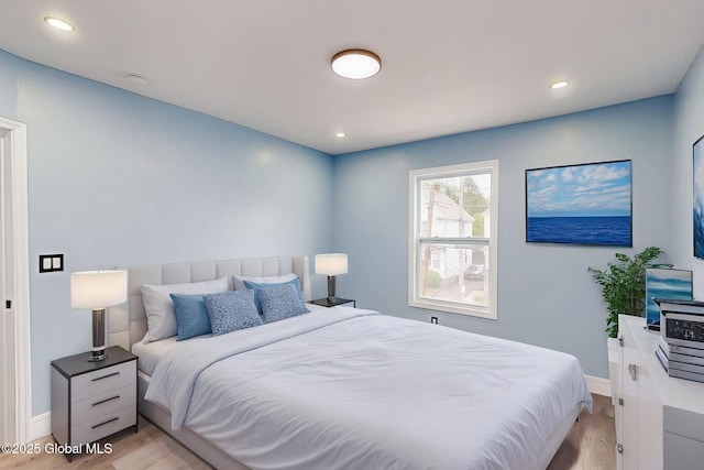 1813 Ave A, Schenectady, NY 12308 - bedroom with light wood-style floors, baseboards, and recessed lighting