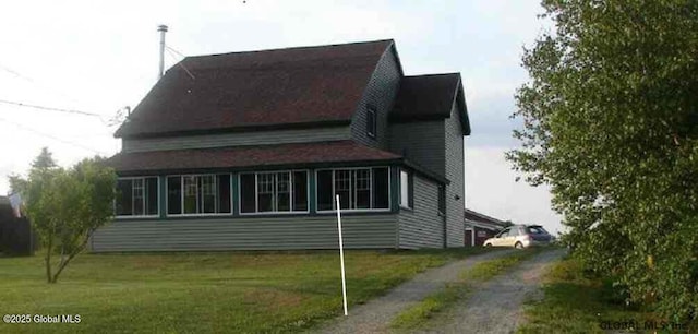 162 Garnet Lake Rd, Thurman, NY 12885 - view of property exterior featuring a yard