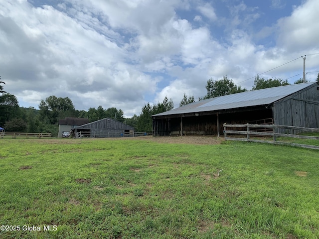 162 Garnet Lake Rd, Thurman, NY 12885 - view of yard featuring an outbuilding