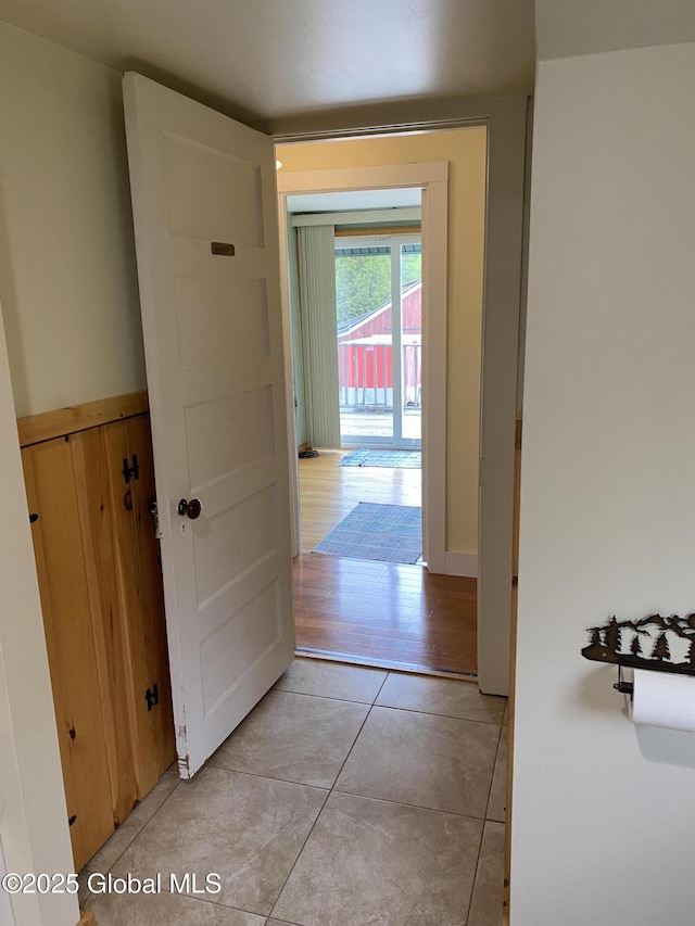 162 Garnet Lake Rd, Thurman, NY 12885 - corridor with light tile patterned flooring