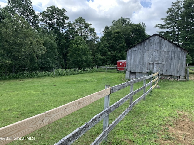 162 Garnet Lake Rd, Thurman, NY 12885 - view of yard with a barn and an outbuilding